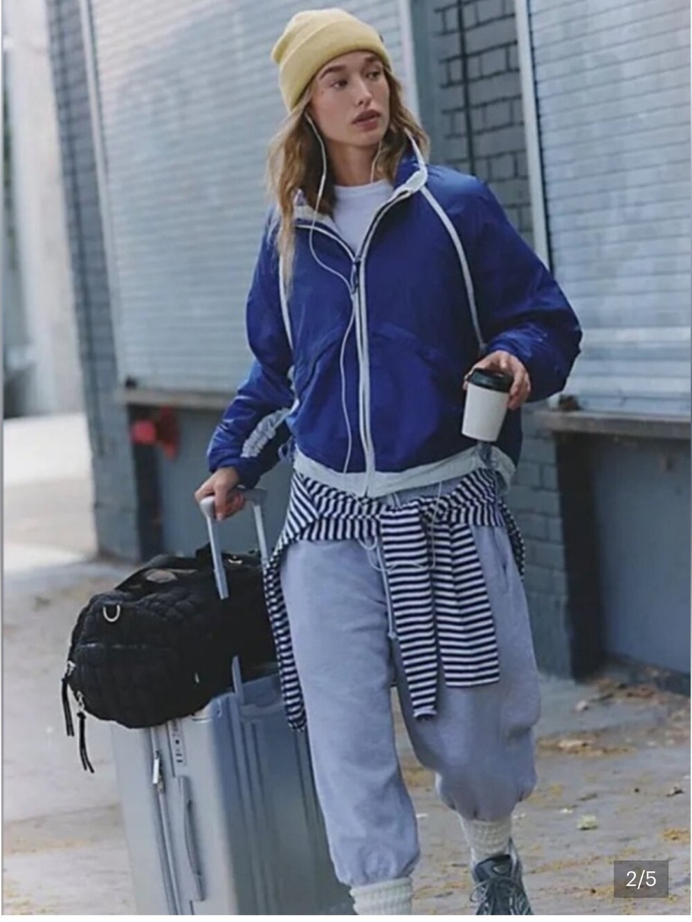 NWT FREE PEOPLE MOVEMENT Earth Gem Packable Jacket | Athlete Blue Combo